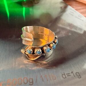 Silver and Blue Stone Women's Ring